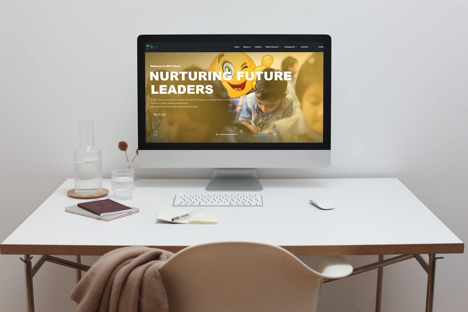 RKVSS School Website Redesign and Educational Portal